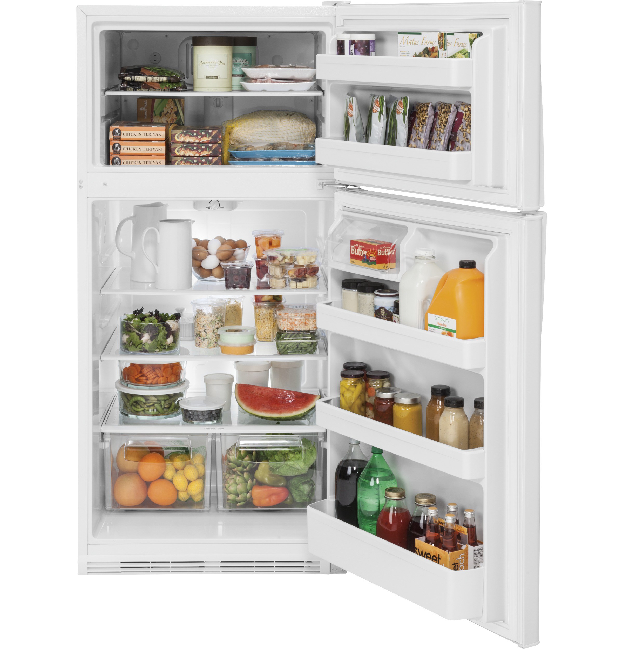 top freezer refrigerator