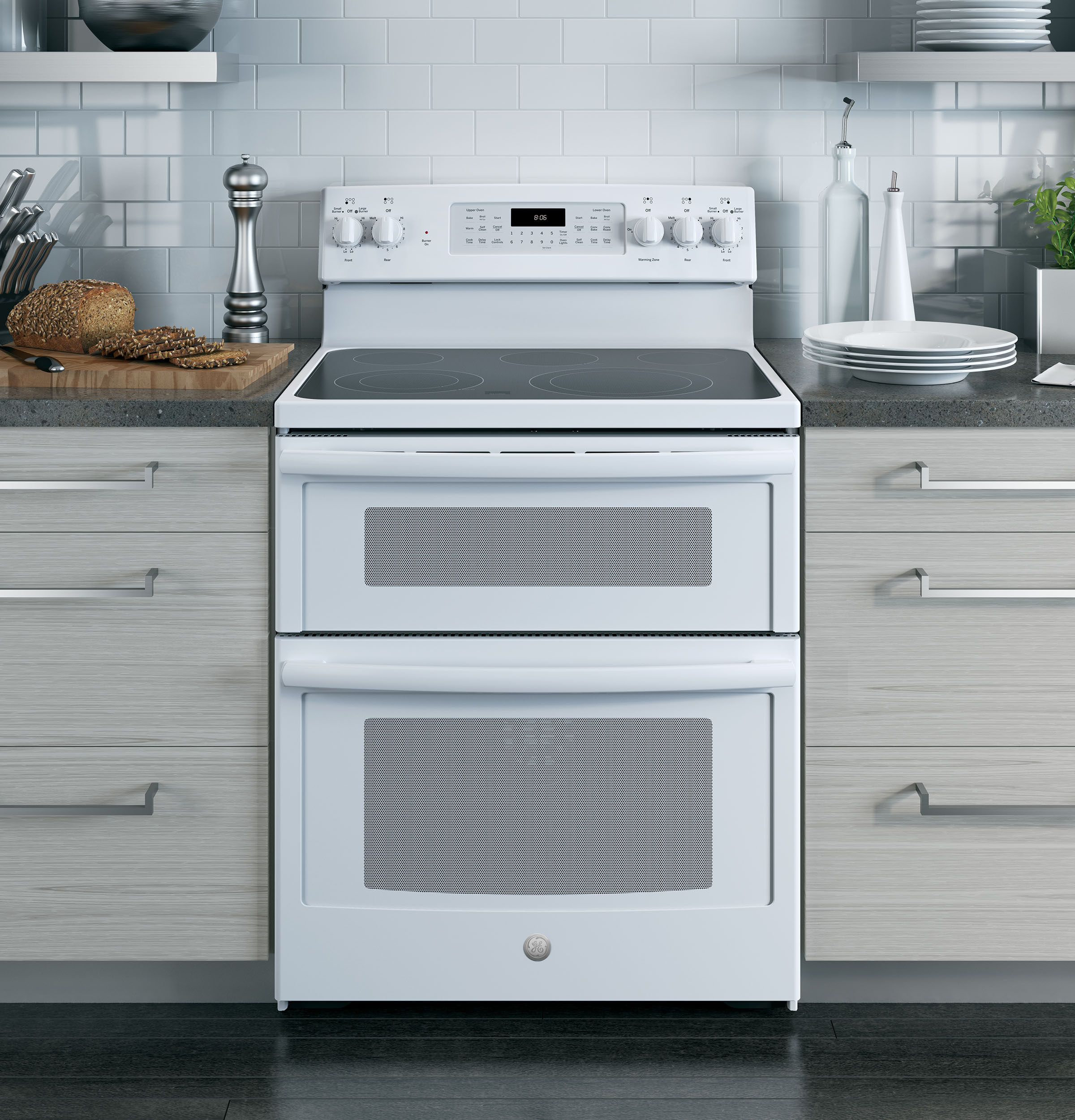 Free Standing Electric Double Oven Convection Range At Christine Massey 