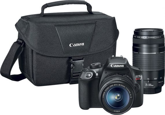 Canon EOS Rebel T6 DSLR Camera with 2 Lenses