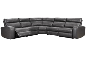 Ashley Samperstone 5 Piece Power Reclining Sectional