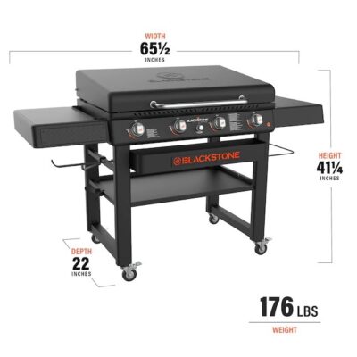 Blackstone 36 in. Culinary Griddle with Hood 4-Burner Liquid Propane Flat Top Grill