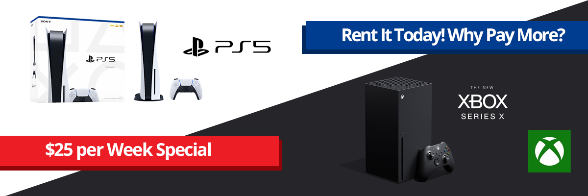 Rent PS5 or XBox Series X